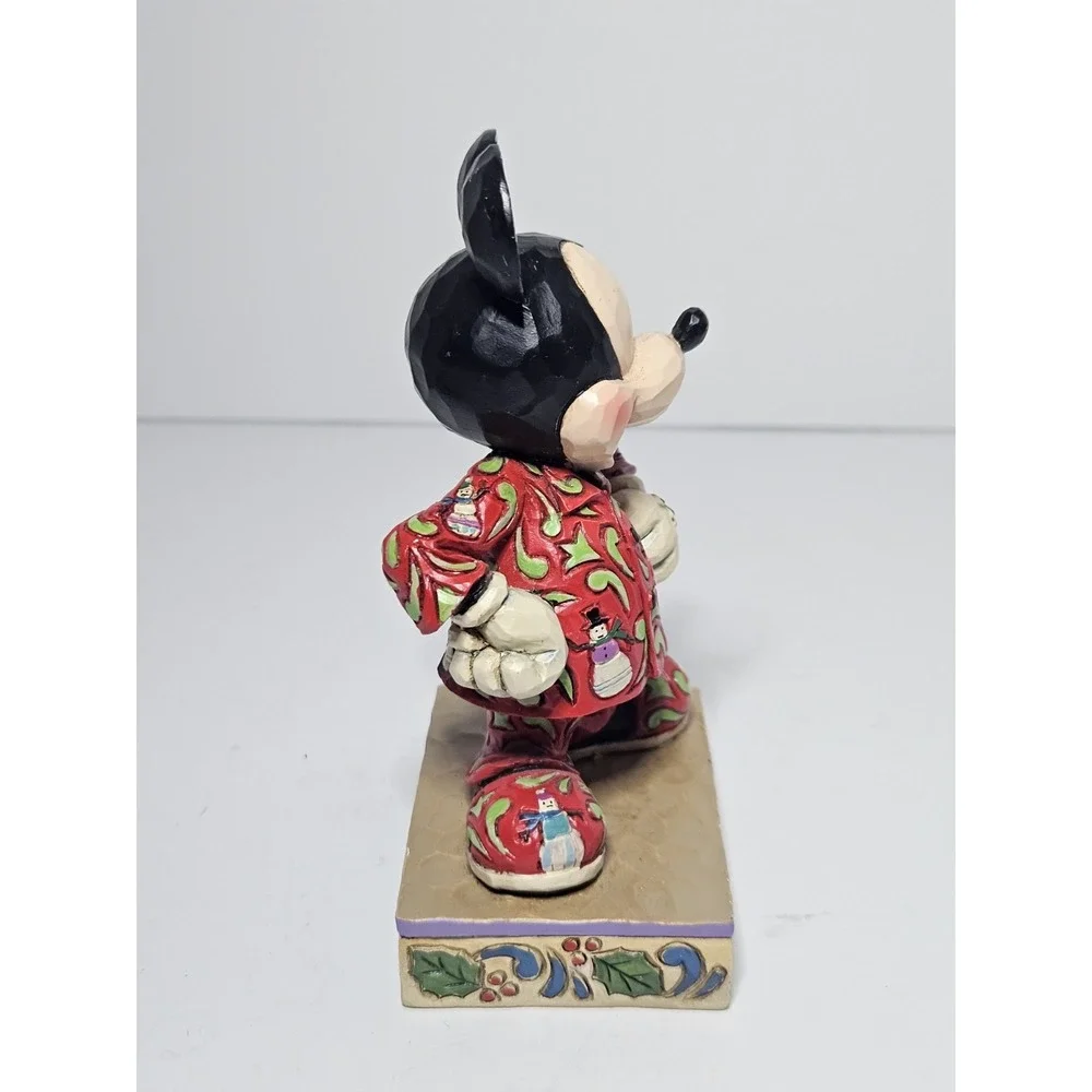 Jim Shore Disney Traditions Magical Morning Mickey Christmas Pajamas Figurine - Picture 3 of 8